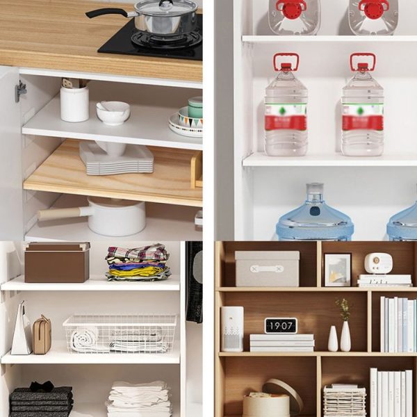 4pcs Partition Bracket No Punch Right Angle Laminate Shelf Wardrobe Partition Board Fixing Holder, Size: 7x7cm - Image 10