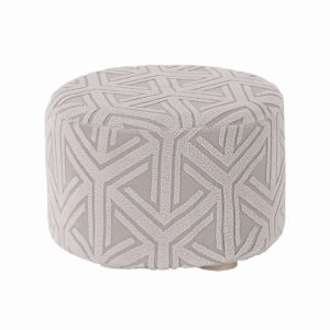 Stretch Universal All-Inclusive Stool Cover Household Seat Dust-Proof Protector, Style: Round Gray