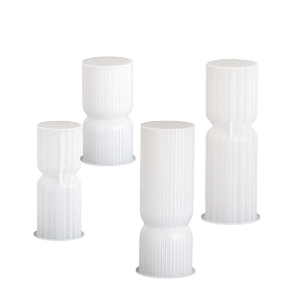 DIY Geometric Cylinder Vertical Stripe Candle Silicone Mold Resin Ornaments Mold, Spec: 001 - Image 2