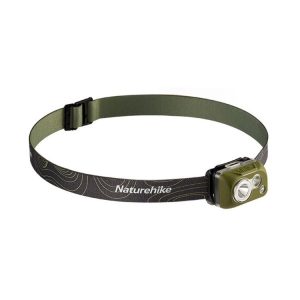 Naturehike IP68 Grade Waterproof Headlamp Outdoor Hiking Mountaineering Strong Light Headwear Lighting (Dark Green)