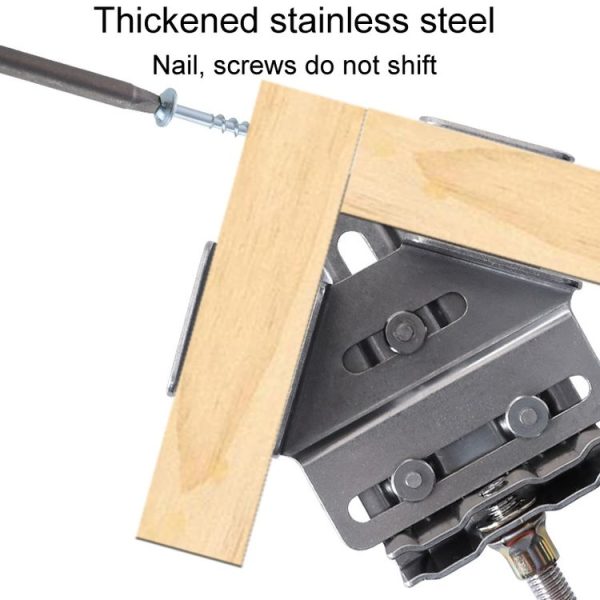 RUITOOL Woodworking Quick Splicing Positioner Stainless Steel Right Angle Fixing Clip, Model: Opening Type - Image 6