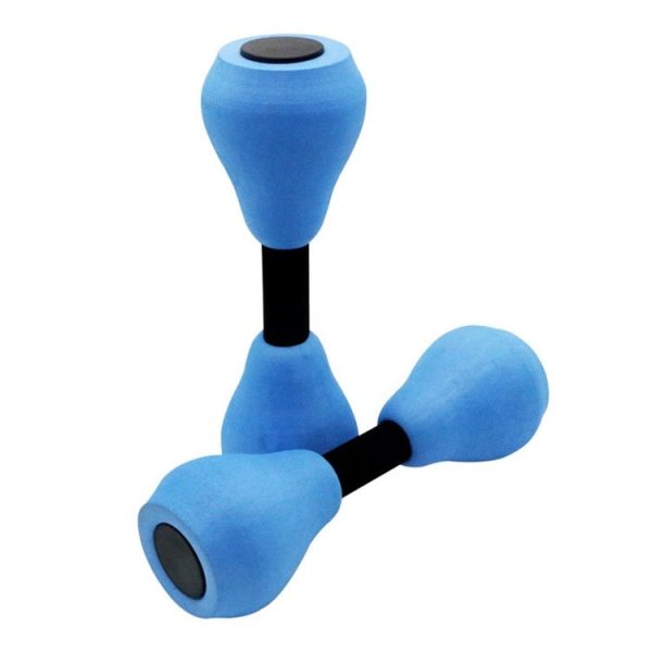 1pair EVA Water Sports Small Dumbbells Ladies Children Home Fitness Equipment Adjustable Dumbbells (Blue Black)