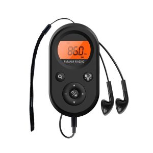 M01 Mini Portable Rechargeable FM / AM Radio With Backlight (Black)