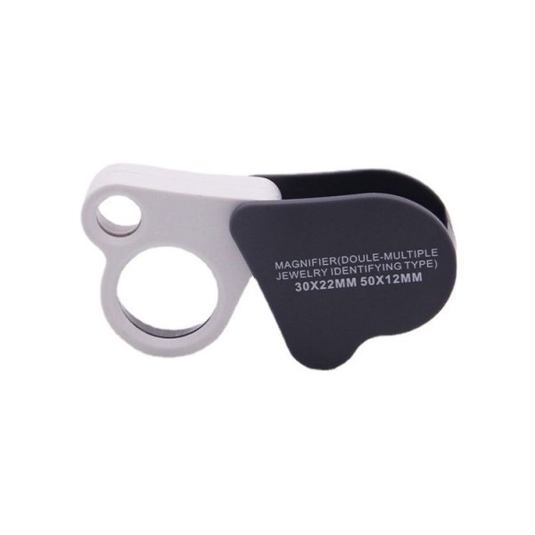 Portable Folding 30X / 50X Dual Lens High Definition Jewelry And Jade Magnifier