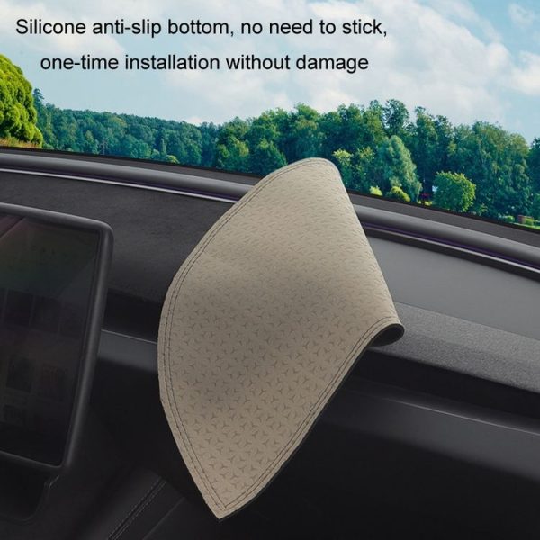 2024 Tesla Model Y Dashboard Car Suede Light-Proof Pad - Image 6