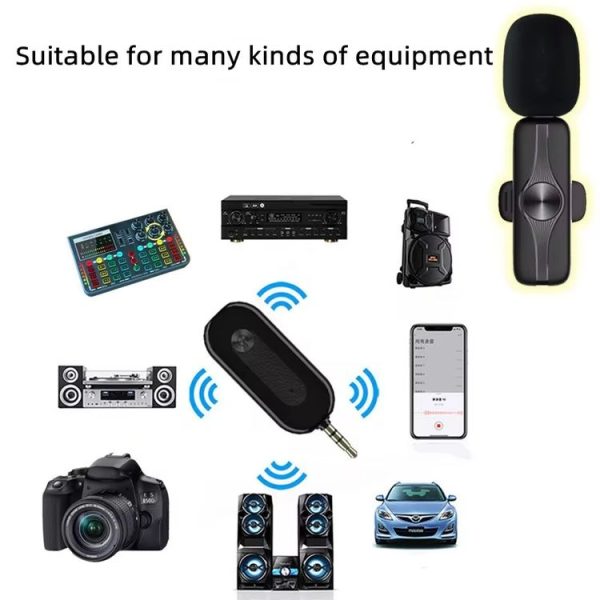 Elebest 3.5mm Wireless Lavalier Microphone Mini Clip-On Mic, Spec: One Drag One Set 1 - Image 10