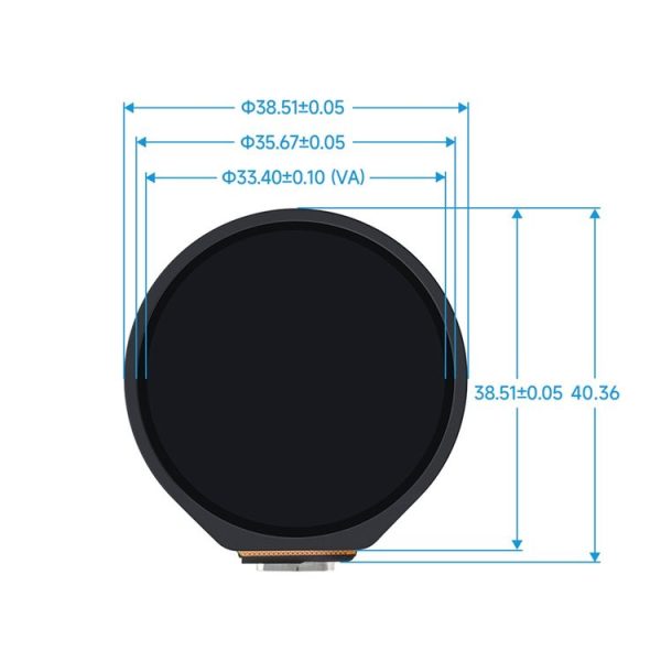 Waveshare 25098 ESP32-S3 1.28-Inch Round Touch LCD Development Board - Image 2