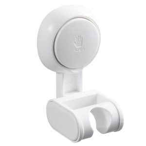 Household Suction Cup Nail-free Universal Shower Head Bracket (White)