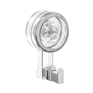 Bathroom Suction Cup Hooks Household Wall Mounted Hanging Organizer (Transparent)