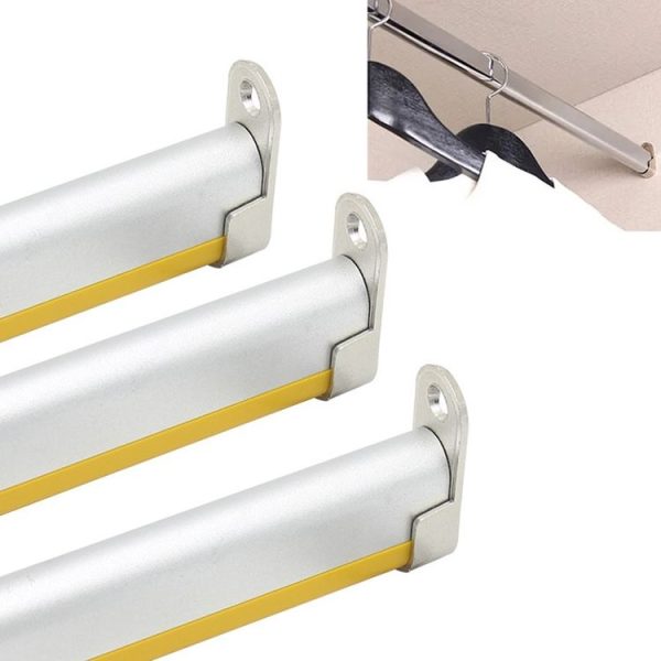 2pcs Wardrobe Closet Rod End Support Bracket Alloy Holder Hardware Furniture Accessories, Style: Thickened - Image 3