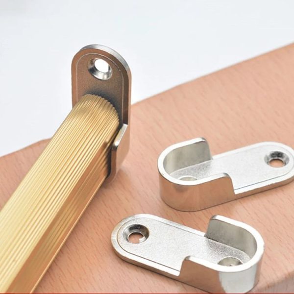 2pcs Wardrobe Closet Rod End Support Bracket Alloy Holder Hardware Furniture Accessories, Style: Thickened - Image 7