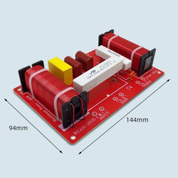 WEAH-2606 High And Low 2-Way Audio Crossover Hi-Fi Speaker Conversion Divider - Image 2
