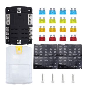 6-Way LED Indicator Fuse Box Socket For RV And Yacht, Set: Configuration 1