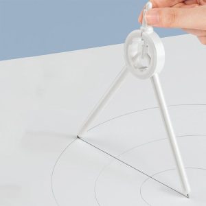 Drawing Press Digital Compass Multifunctional Scale Compass (White With Refill)