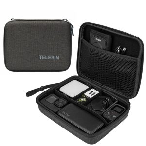 TELESIN Sports Camera Accessories Storage Bag For GoPro HERO / DJI Action / Insta360 etc