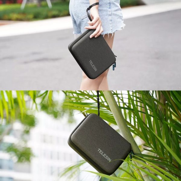TELESIN Sports Camera Accessories Storage Bag For GoPro HERO / DJI Action / Insta360 etc - Image 9