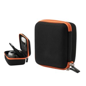 Cwatcun D156 Large Portable Storage Bag Small Microslice Hard Shell Camera Bag (Black)