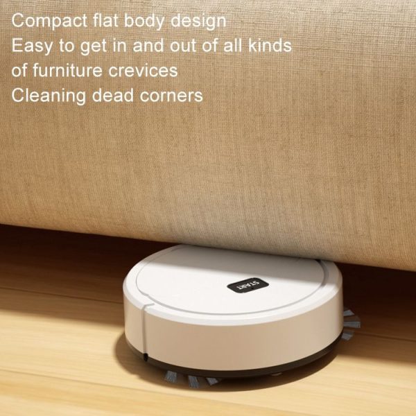 Automatic Mini Sweeping Robot Mopping Sweeping Suction 3 In 1 Cleaning Machine, Color: White Rechargeable - Image 6