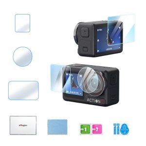 DJI Osmo Action 5 Pro aMagisn 9H Hardness Tempered Glass Set Package A