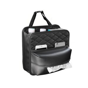2 In 1 Car Seat Back Storage Hanging Tissue Bag, Style: Standard