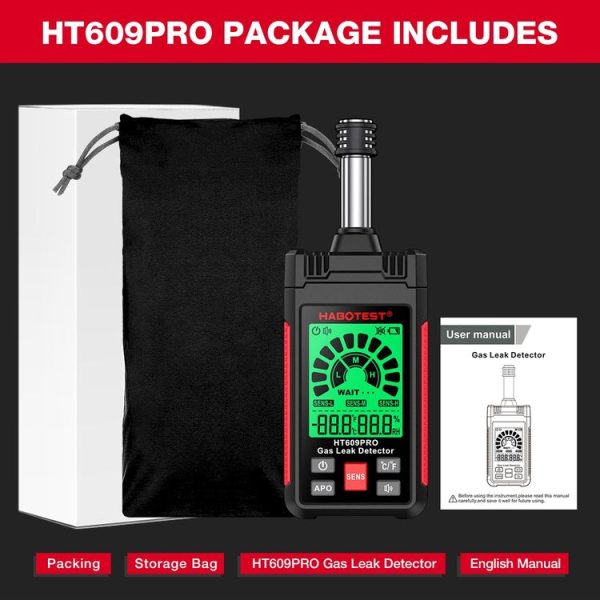 HABOTEST Combustible Gas Methane Leak Detector - Image 13