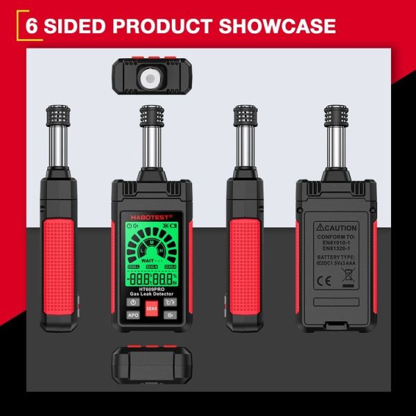 HABOTEST Combustible Gas Methane Leak Detector - Image 2
