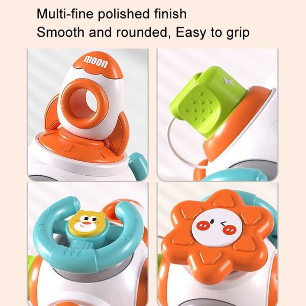 Baby Hand Grip Ball Early Learning Busy Ball Puzzle Sensory Spinning Toys, Style: Rocket - Image 6
