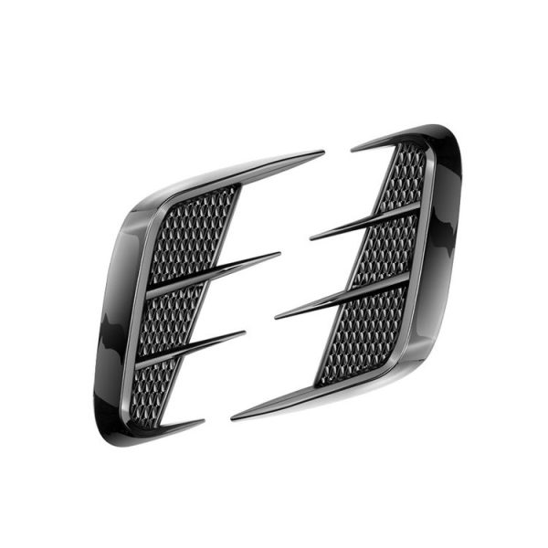 Universal Car Fender Soft Glue Decorative Car Stickers, Color: Bright Black