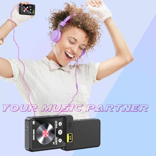 MP3 / MP4 Music Player Bluetooth Radio E-book Playback Walkman, Memory: No TF Card (Black) - Image 2
