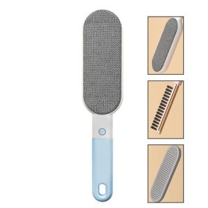 4 In 1 Static Hair Remover Brush Multi-functional Lint Clothes Hairball Remover Clean Pet Hair Tool (Blue)