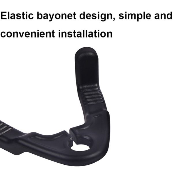 1pair Hidden Car Headrest Storage Hooks Car Seat Hook (Black) - Image 4