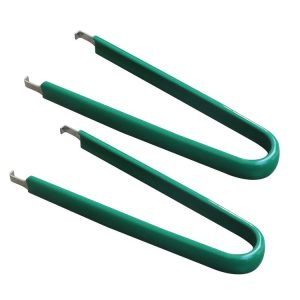 2pcs / Pack Automotive Plug-in Extraction Tweezers Automotive Repair Tool Pliers (Green)