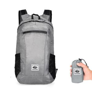 Vanaheimr Outdoor Cycling Sports Folding Backpack Large-capacity Lightweight Travel Bag (Light Gray)