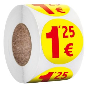 500pcs / Roll 3.8cm Price Tag Supermarket Sealing Sticker (S119)
