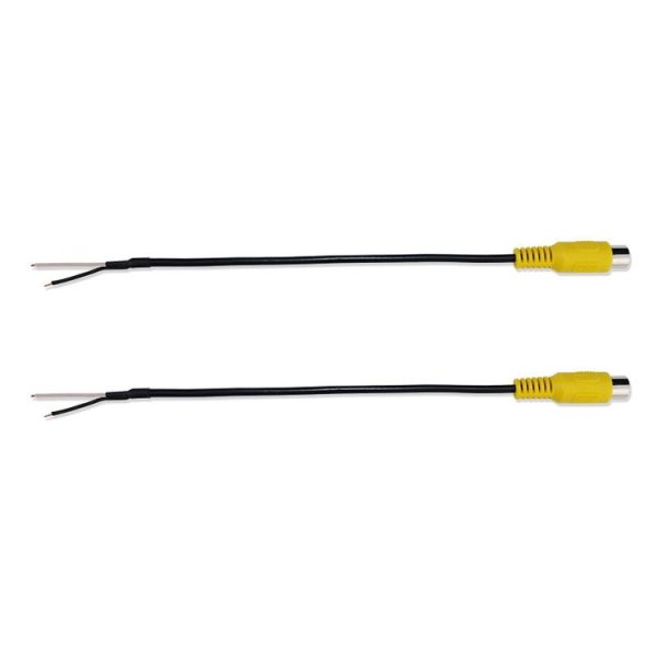 2pcs Car Single AV Audio Cable Lotus Connector RCA Stereo Wire With Shield (E1-9)