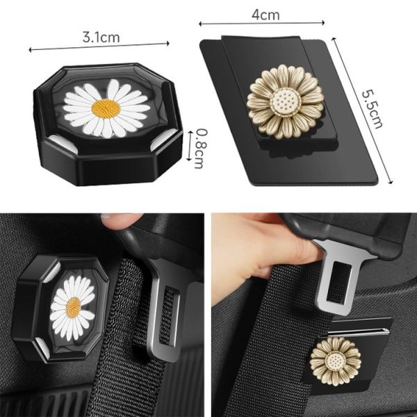 Car Seat Belt Limiter Anti-collision Shaking Abnormal Noise Stabilizer, Specifications: Magnet Type - Image 3
