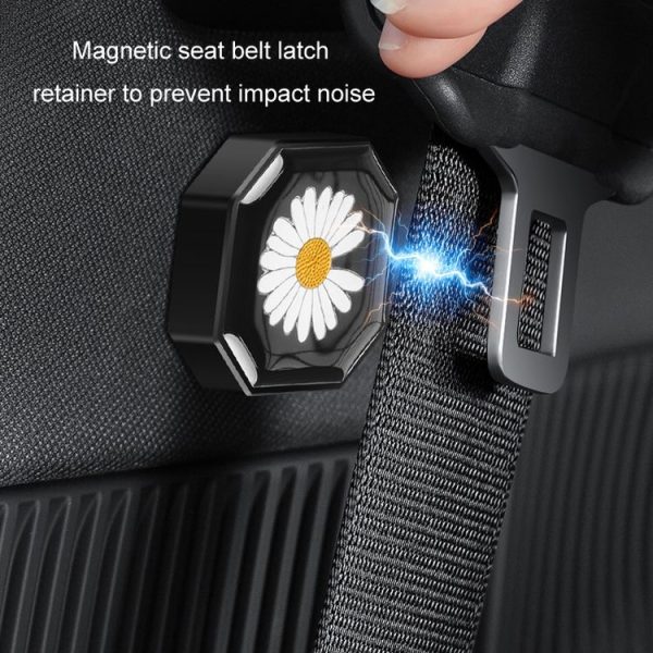 Car Seat Belt Limiter Anti-collision Shaking Abnormal Noise Stabilizer, Specifications: Magnet Type - Image 5