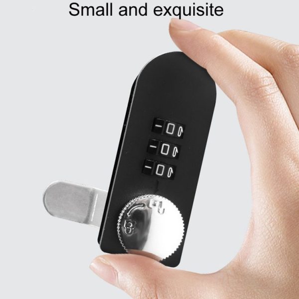 Home Drawer Locker Mechanical Dial And Quarter Turn Combination Lock, Style: Left Turn - Image 8