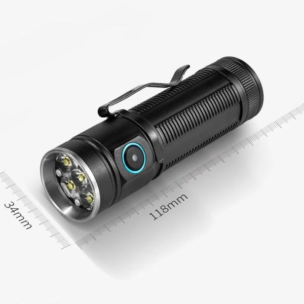E-SMARTER W5184 Pen Insert 6 Holes Flashlight Outdoor Mini Flashlight - Image 12