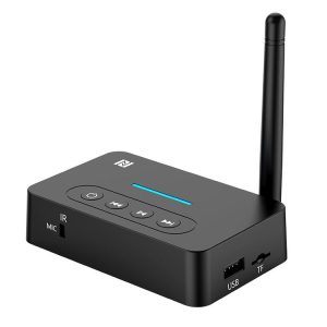 D9 2-in-1 Old-fashioned Audio Car Bluetooth Receiver Transmitter NFC Music Bluetooth Adapter