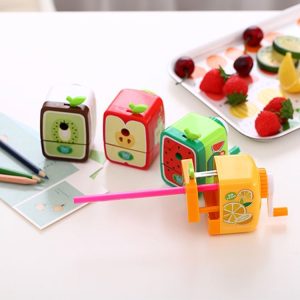 Cartoon Fruit Hand Pencil Sharpener Fun Student Cute Sharpener, Random Color Delivery