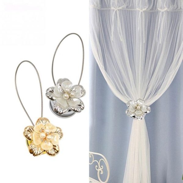 2 PCS Magnet Curtain Buckle Curtain Hook (Gold) - Image 5