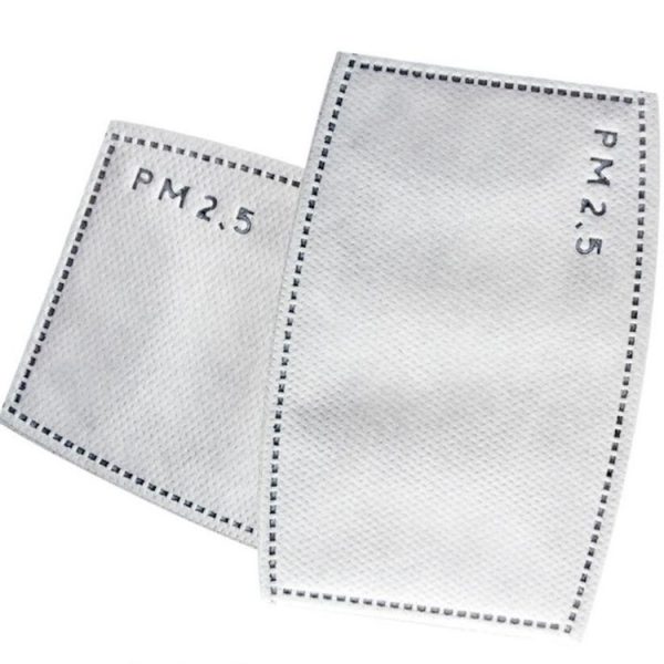 50 PCS 5 Layers Activated Carbon Filter PM2.5 Anti Haze Mouth Mask Replaceable Filter for Adult - Image 2