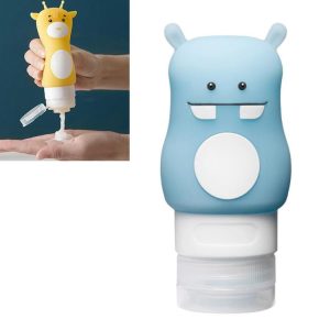 Portable Travel Shampoo Body Lotion Cosmetic Bottle Make Up Container Storage Box, Color: Blue Hippo