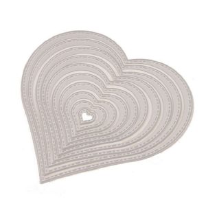 10 PCS / Set Of Metal Embossed Cutting Knife Mold Carbon Steel Paper Cutting Card Template Love Set