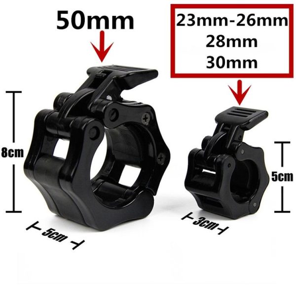 Fast Austrian Bar Chuck Lock Barbell Plastic Buckle, Diameter: 50mm (Black) - Image 6