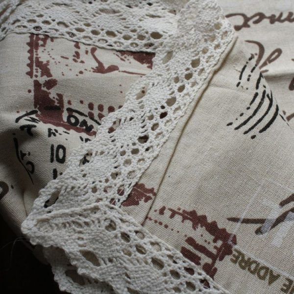 Eiffel Tower Cotton Linen Tablecloth Multi-purpose Universal Coffee Table Dustproof Cover, Size: 90x90cm - Image 5