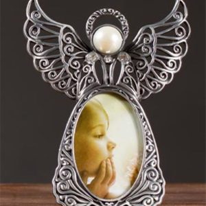 3 inch Angel Wings Metal Vintage Picture Frames Creative Gifts Photos Frames (Silver)