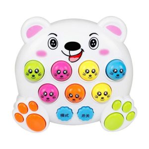 3 PCS Electric Hit Hamster Game Machine Children Early Education Intelligent Interactive Toys, Random Style Delivery
