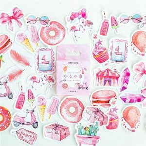 3 PCS Women Hearts Series Stickers Creative Handbooks DIY Decorative Stickers
